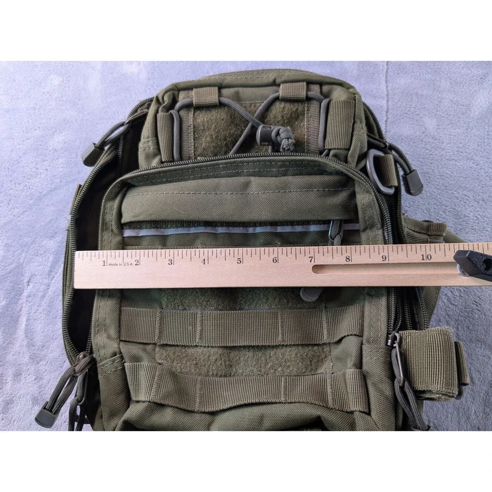 Tactical Shoulder Bag Olive Drab Green MOLLE EDC Sling Pack Messenger Bag